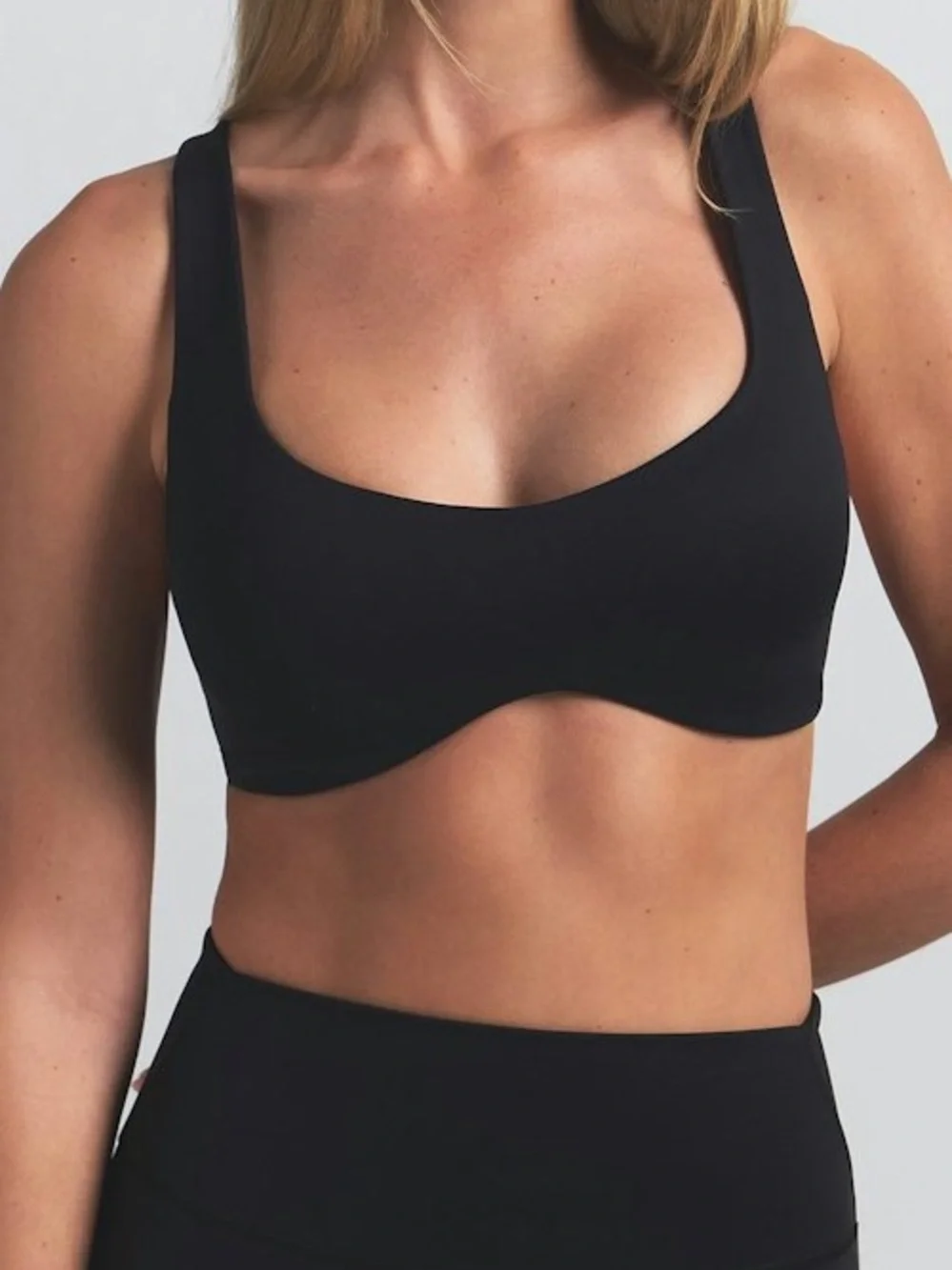 Nike skims matte bottom shaping scoop bra  BA-BRA-9483W obsidian - Picture 2 of 3